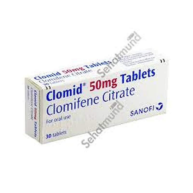 Clomid (50Mg) 10 Tablets — authentic medicine packaging