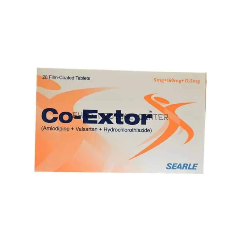 Co-Extor (5/160/12.5Mg) 28 Tablets — authentic medicine packaging