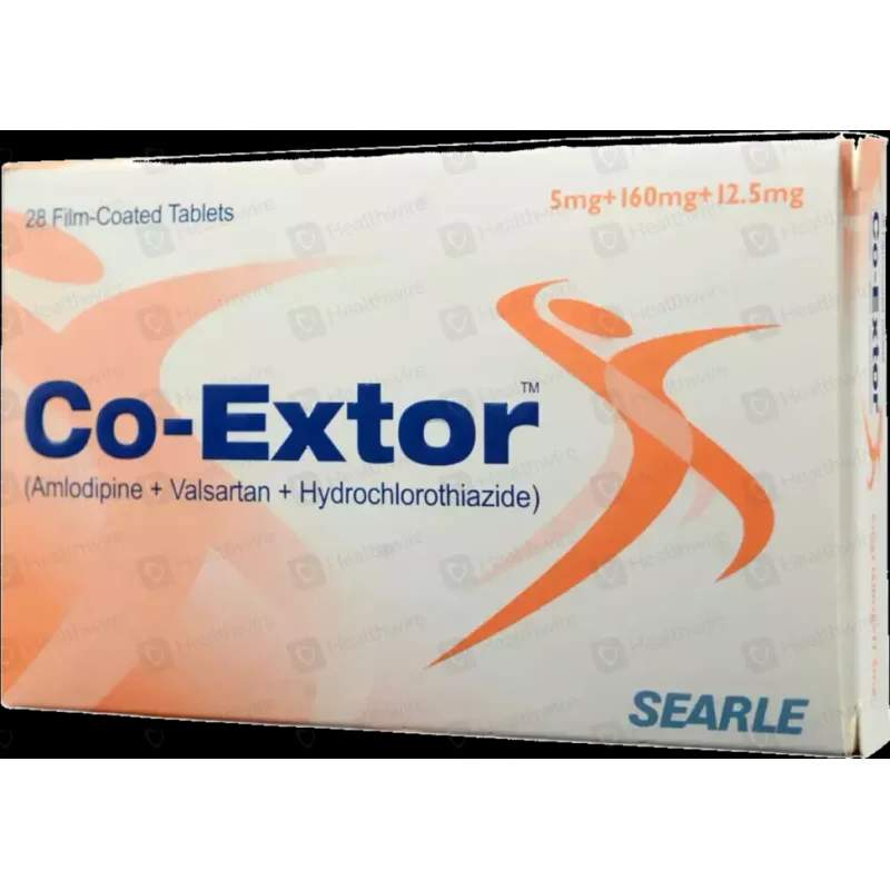Co-Extor (5/160/25Mg) 28 Tablets — authentic medicine packaging