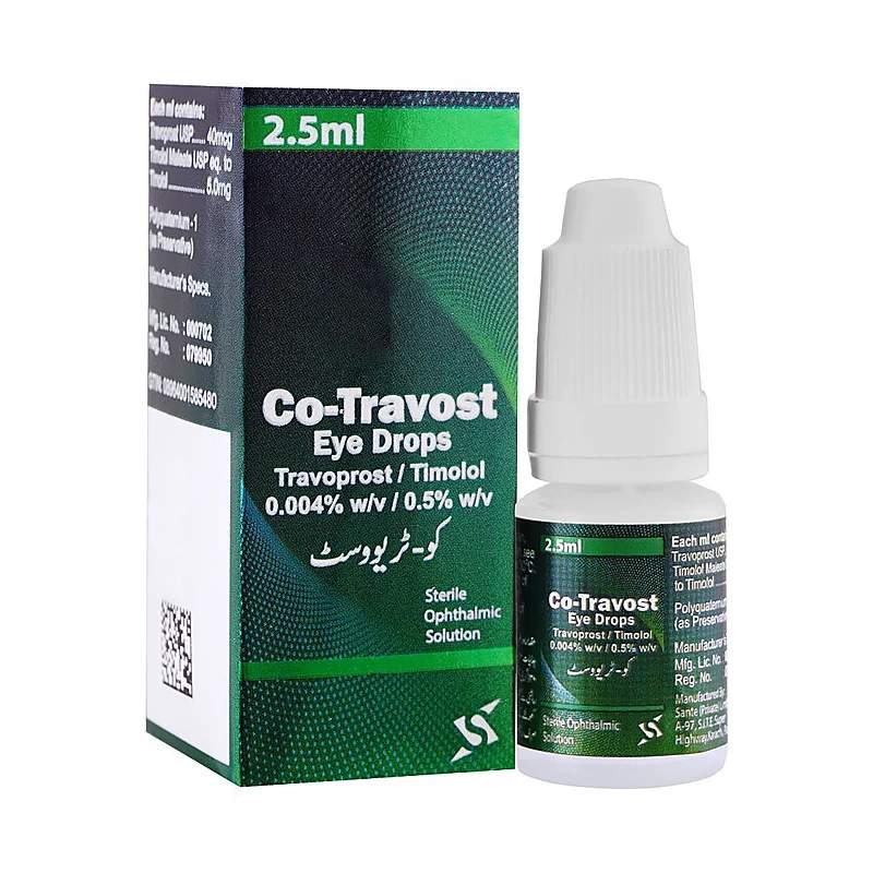Co-Travost (2.5Ml) Eye Drops — authentic medicine packaging