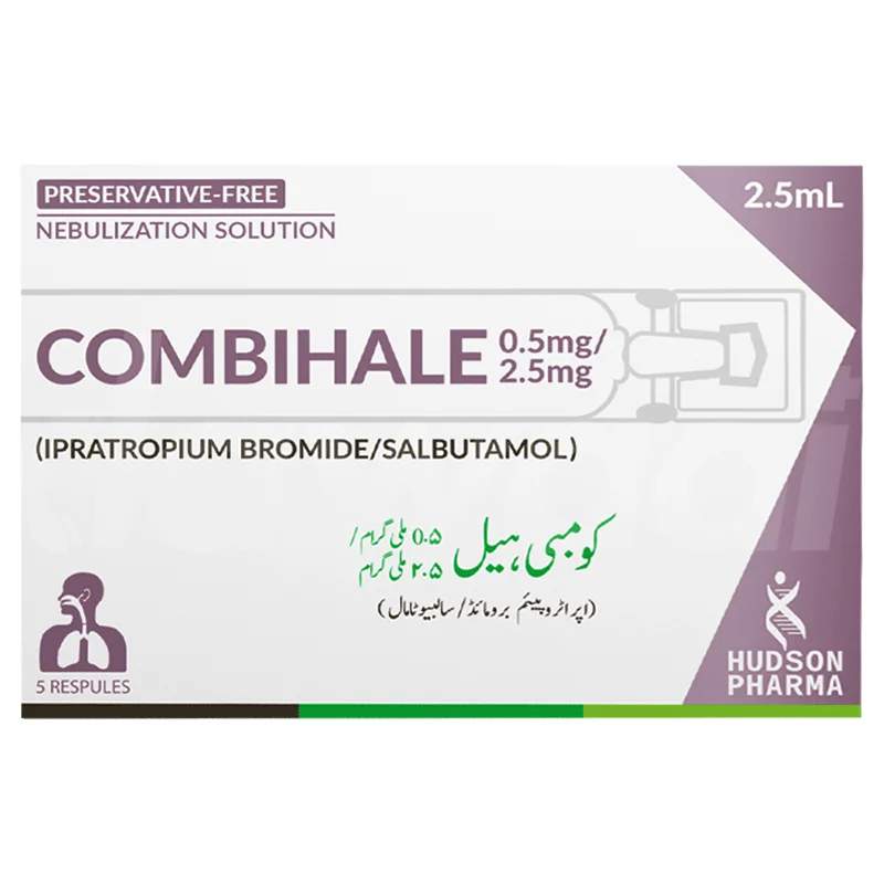 Combihale (0.5/2.5Mg) 10 Nebulization Solutions — authentic medicine packaging