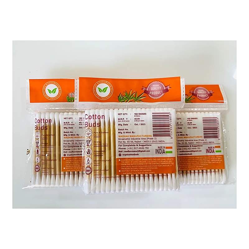 Cotton Buds 100S Wooden — authentic medicine packaging