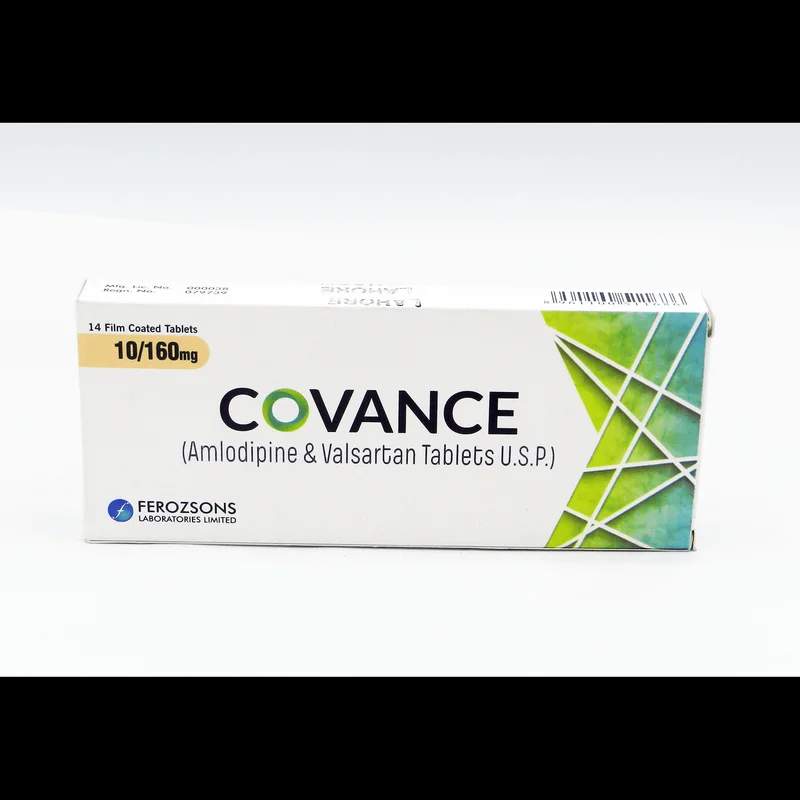 Covance (10/160Mg) 14 Tablets — authentic medicine packaging