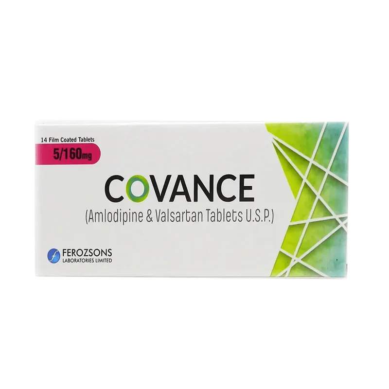 Covance (5/160Mg) 14 Tablets — authentic medicine packaging