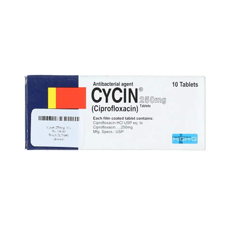 Cycin (250Mg) 10 Tablets — authentic medicine packaging