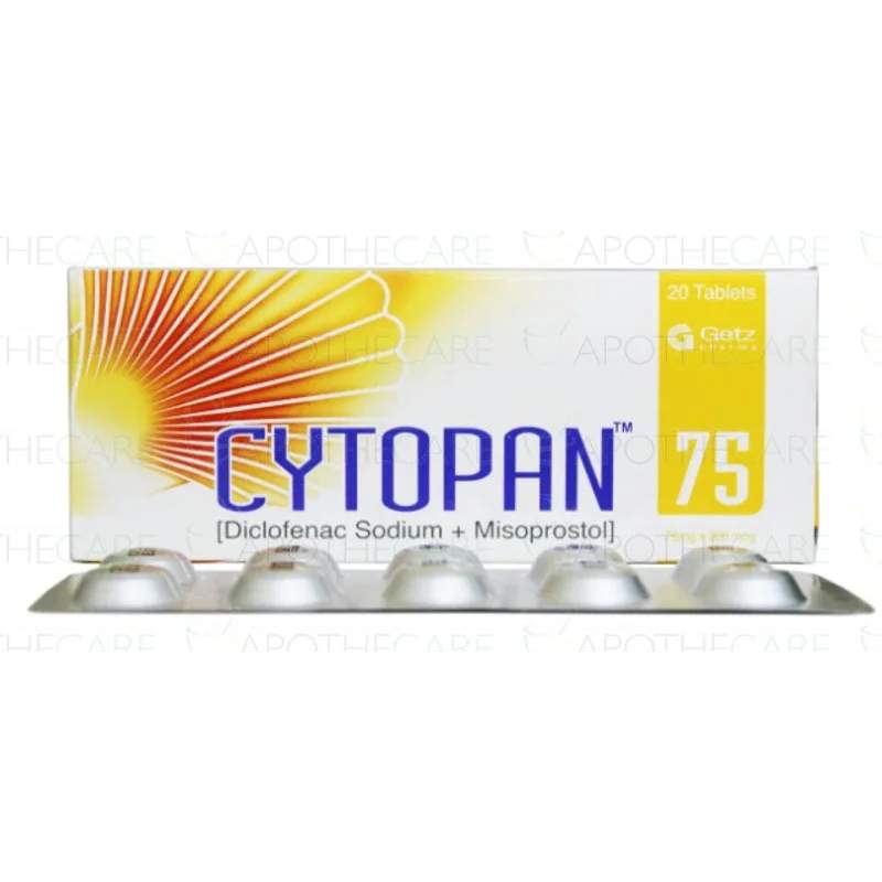 Cytopan-75 (75Mg/200Mcg) 20 Tablets — authentic medicine packaging