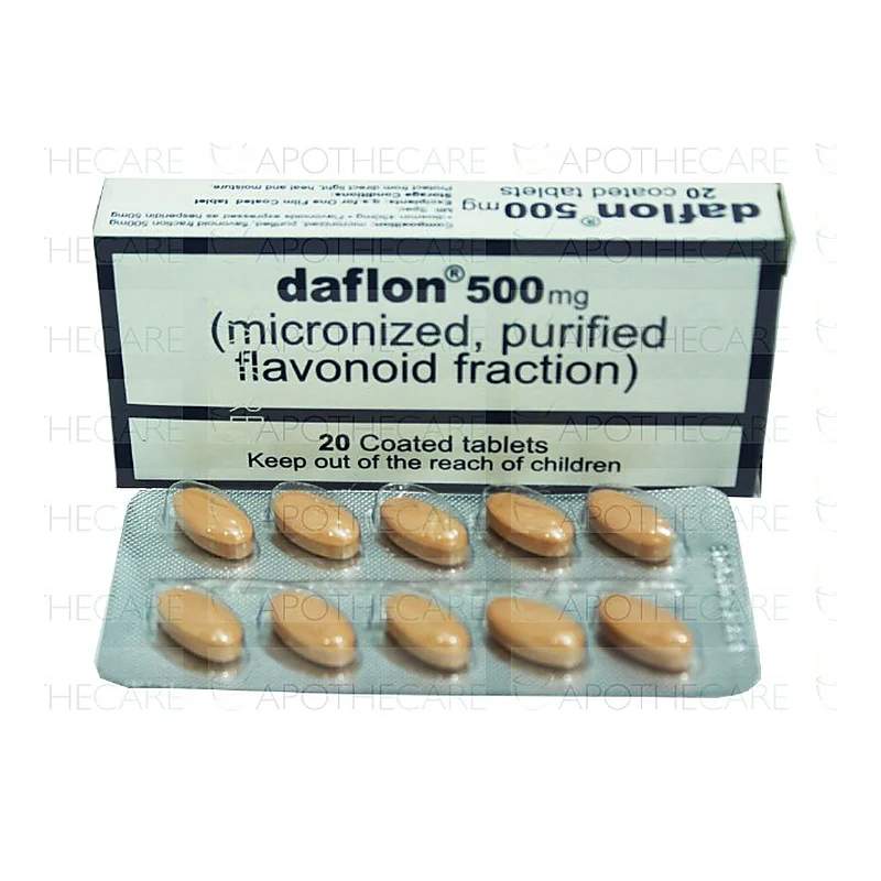 Daflon (500Mg) 20 Tablets — authentic medicine packaging