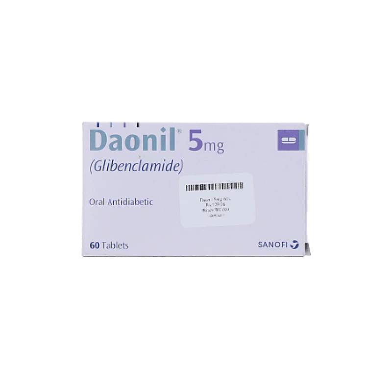 Daonil (5Mg) 60 Tablets — authentic medicine packaging