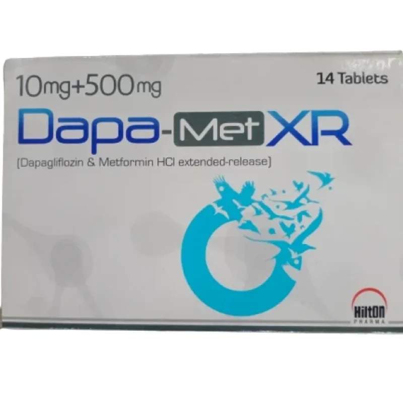 Dapa-Met Xr (10/500Mg) 14 Tablets — authentic medicine packaging