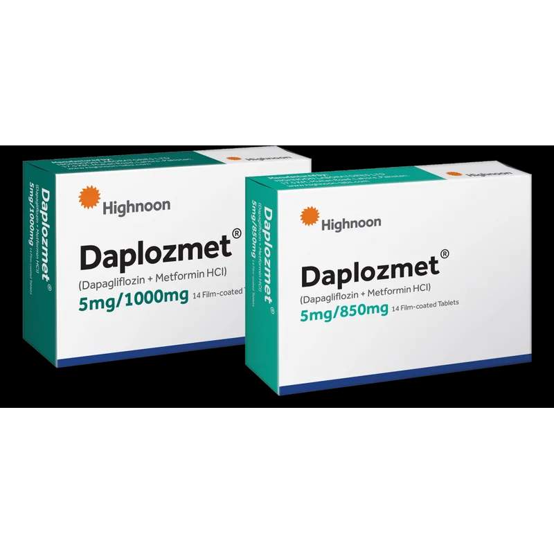 Daplozmet (5/1000Mg) 14 Tablets — authentic medicine packaging