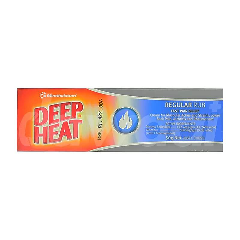 Deep Heat (12.74/5.88%) 50G Cream — authentic medicine packaging