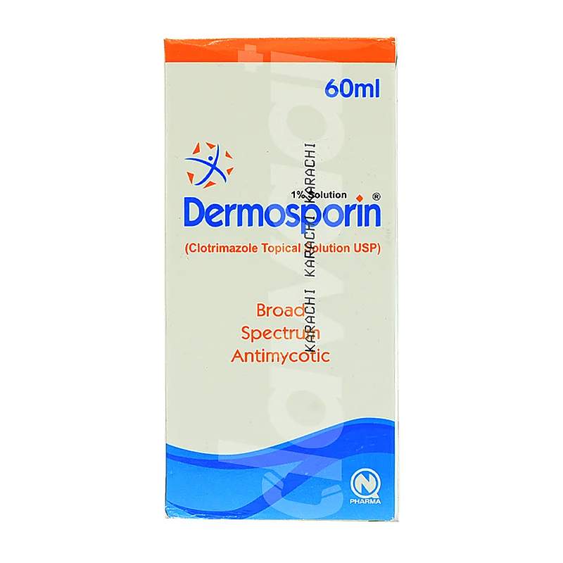 Dermosporin (1%) 60Ml Topical Solution — authentic medicine packaging