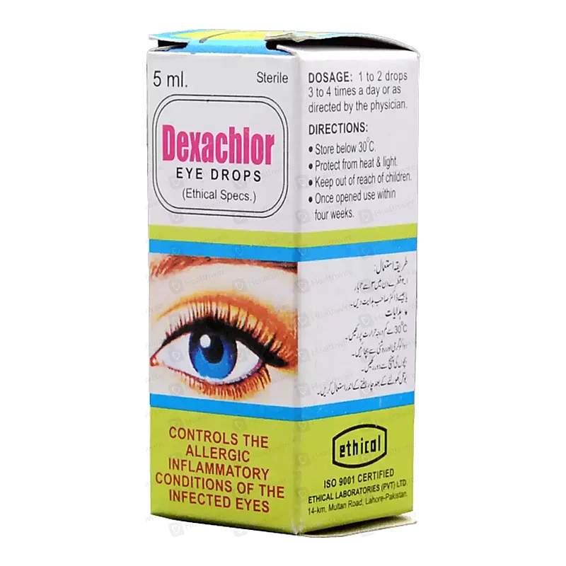 Dexachlor (0.5/0.1%) 5Ml Eye Drops — authentic medicine packaging