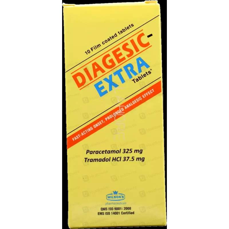Diagesic Extra (325/37.5Mg) 10 Tablets — authentic medicine packaging