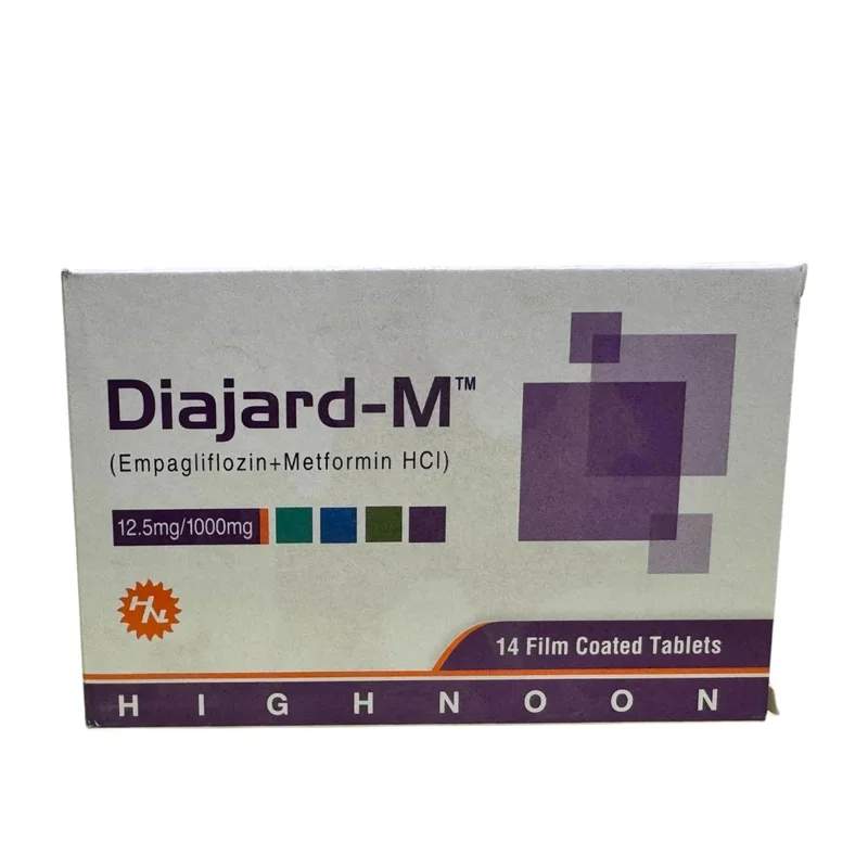 Diajard-M (12.5/1000Mg) 14 Tablets — authentic medicine packaging