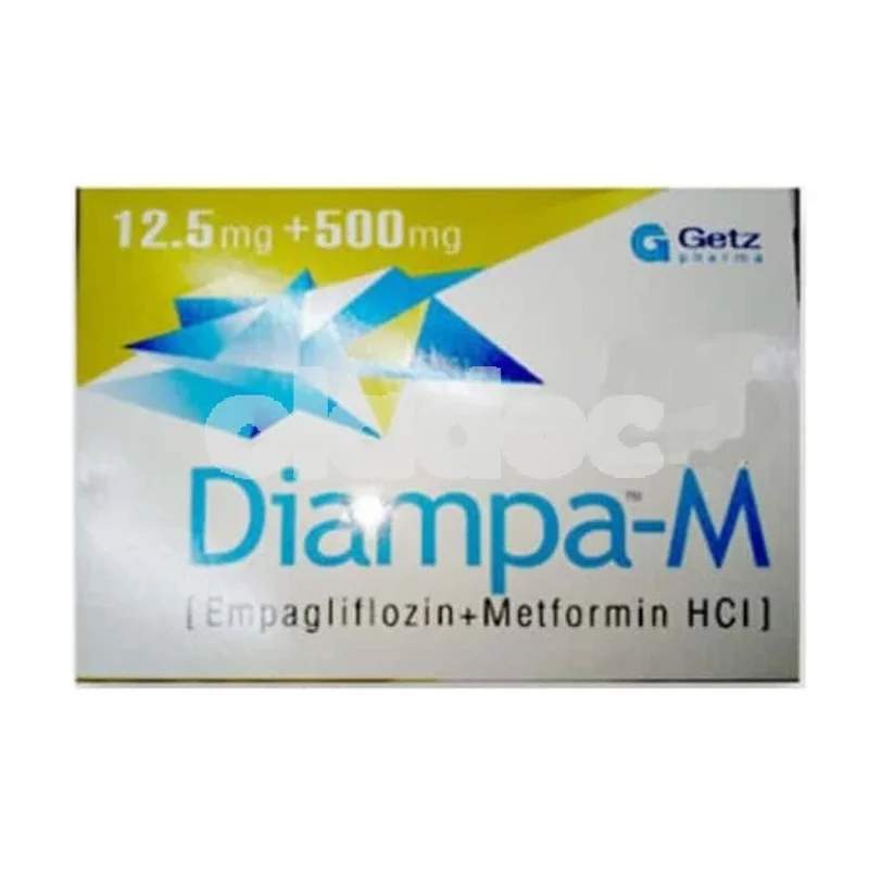 Diampa-M (12.5/500Mg) 14 Tablets — authentic medicine packaging