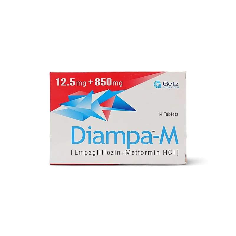 Diampa-M (12.5/850Mg) 14 Tablets — authentic medicine packaging