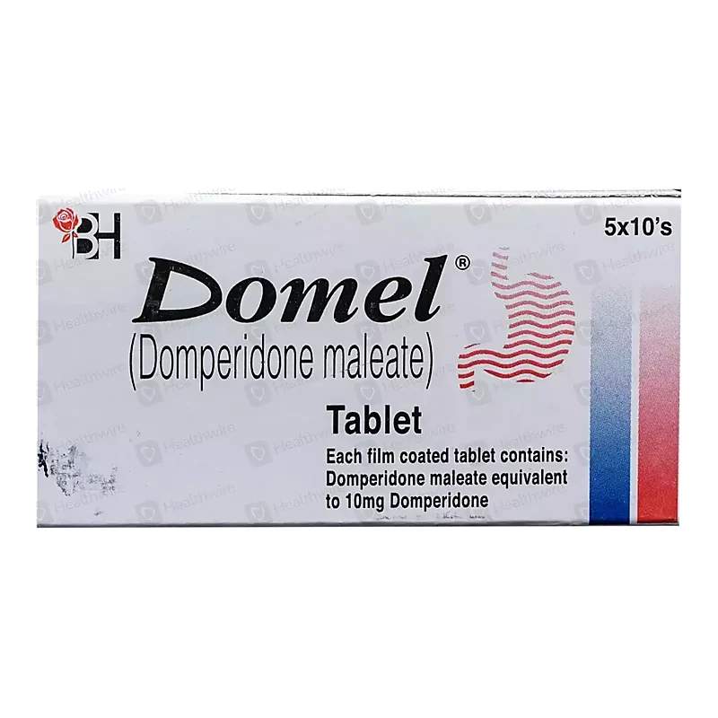 Domel (10Mg) 50 Tablets — authentic medicine packaging