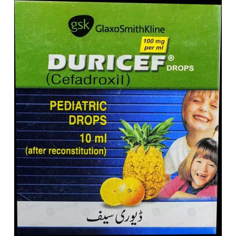 Duricef (100Mg/Ml) 10Ml Pediatric Oral Drops — authentic medicine packaging