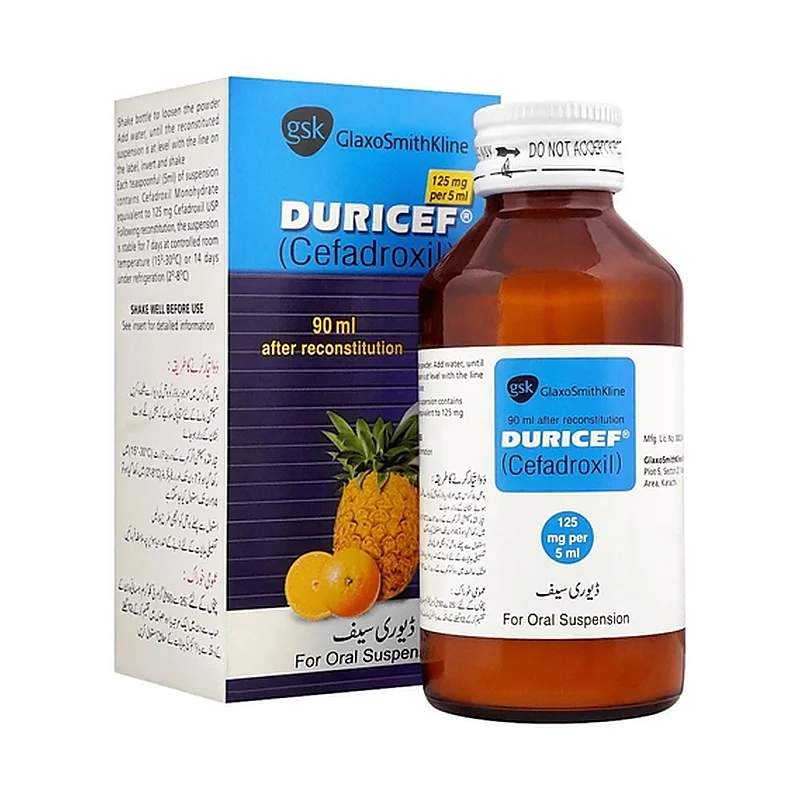 Duricef (125Mg/5Ml) 90Ml Suspension — authentic medicine packaging