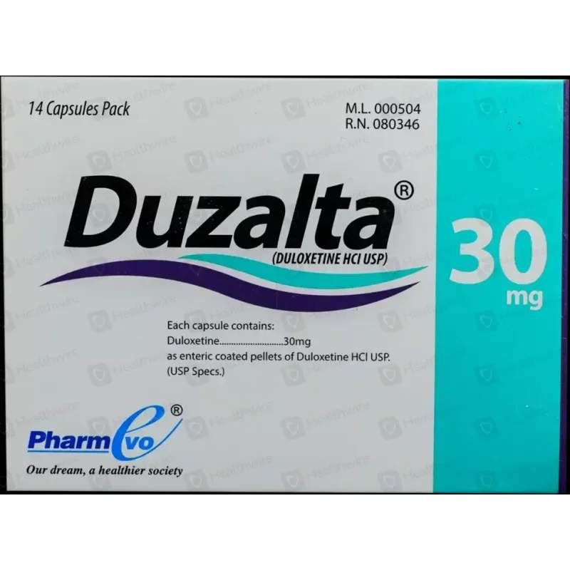 Duzalta (30Mg) 14 Capsules — authentic medicine packaging