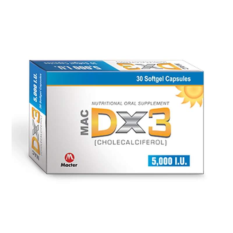 Dx3 (50000Iu) 12 Softgel Capsule — authentic medicine packaging