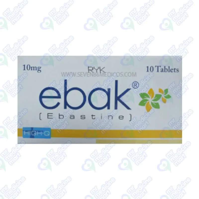 Ebak (20Mg) 10 Tablets — authentic medicine packaging