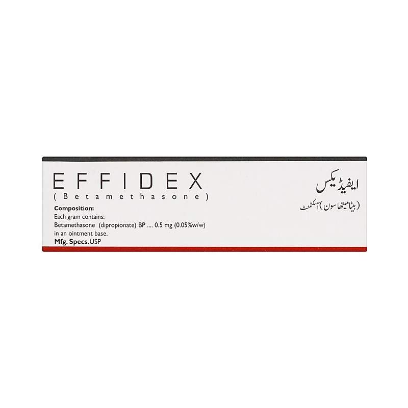 Effidex (0.05%W/W) 15G Ointment — authentic medicine packaging