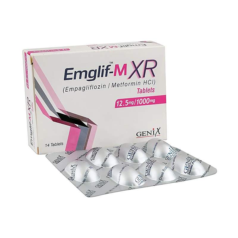Emglif-Lm Xr (10Mg/5Mg/1000Mg) 28 Tablets — authentic medicine packaging