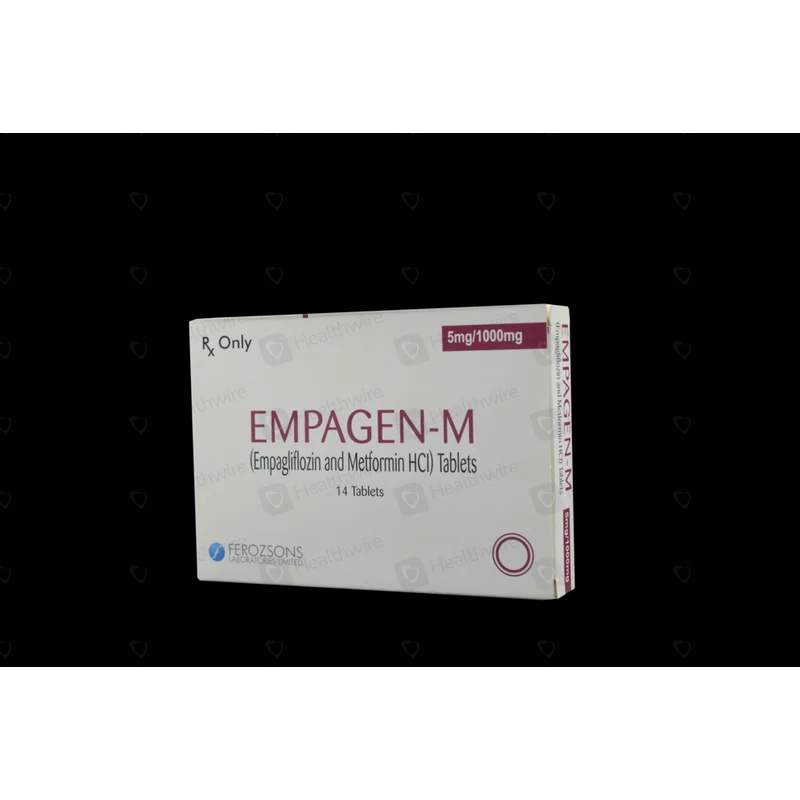 Empagen-M (5/1000Mg) 14 Tablets — authentic medicine packaging
