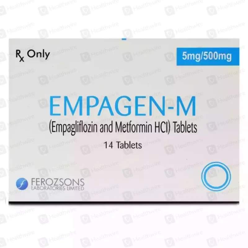 Empagen-M (5/500Mg) 14 Tablets — authentic medicine packaging