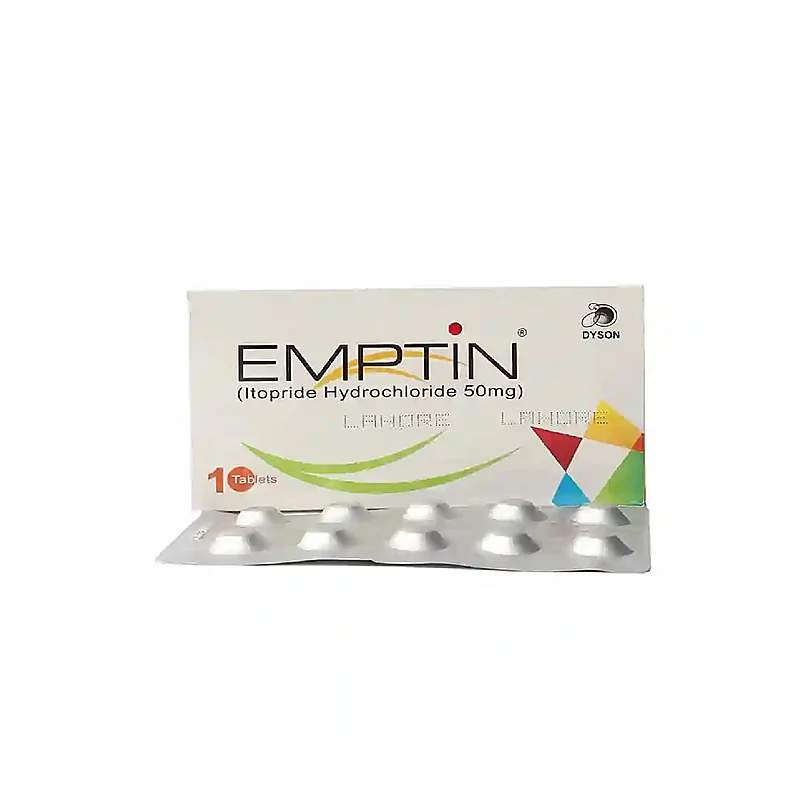 Emptin (50Mg) 10 Tablets — authentic medicine packaging
