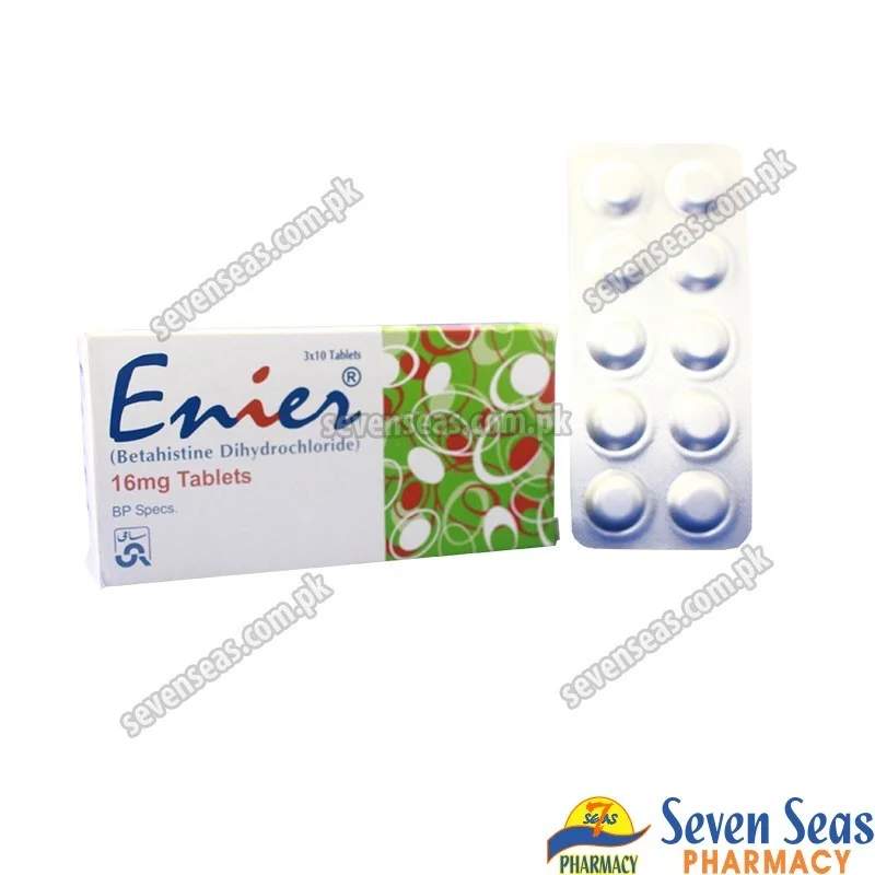 Enier (16Mg) 30 Tablets — authentic medicine packaging