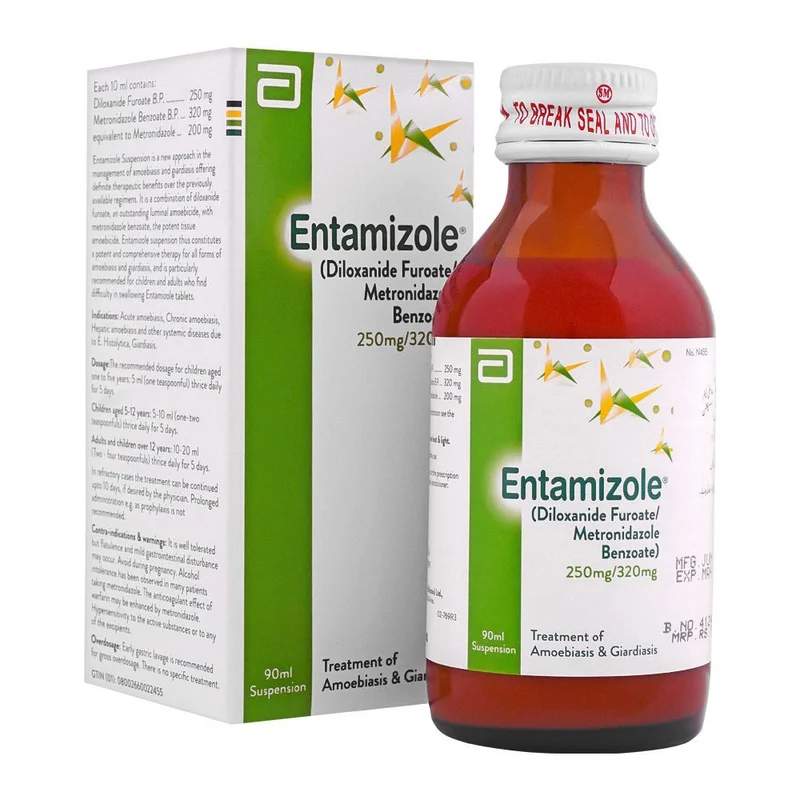 Entamizole (250/320Mg) 90Ml Suspension — authentic medicine packaging