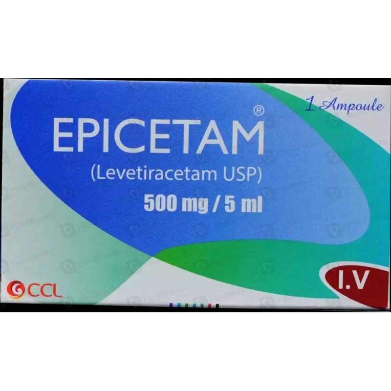 Epicetam (500Mg/5Ml) 1 Ampoule Injection — authentic medicine packaging