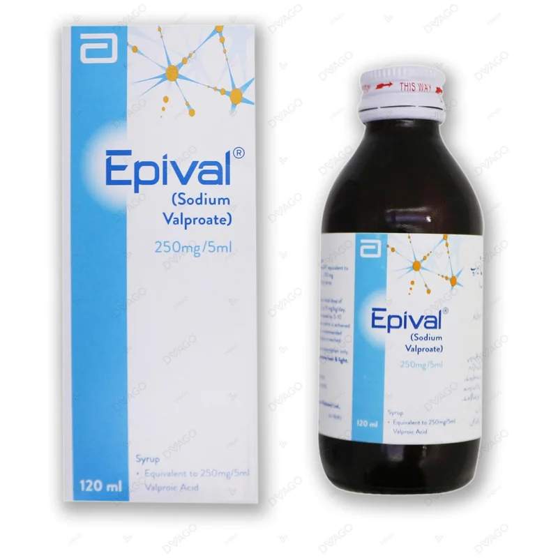 Epival (250Mg/5Ml) 120Ml Syrup — authentic medicine packaging