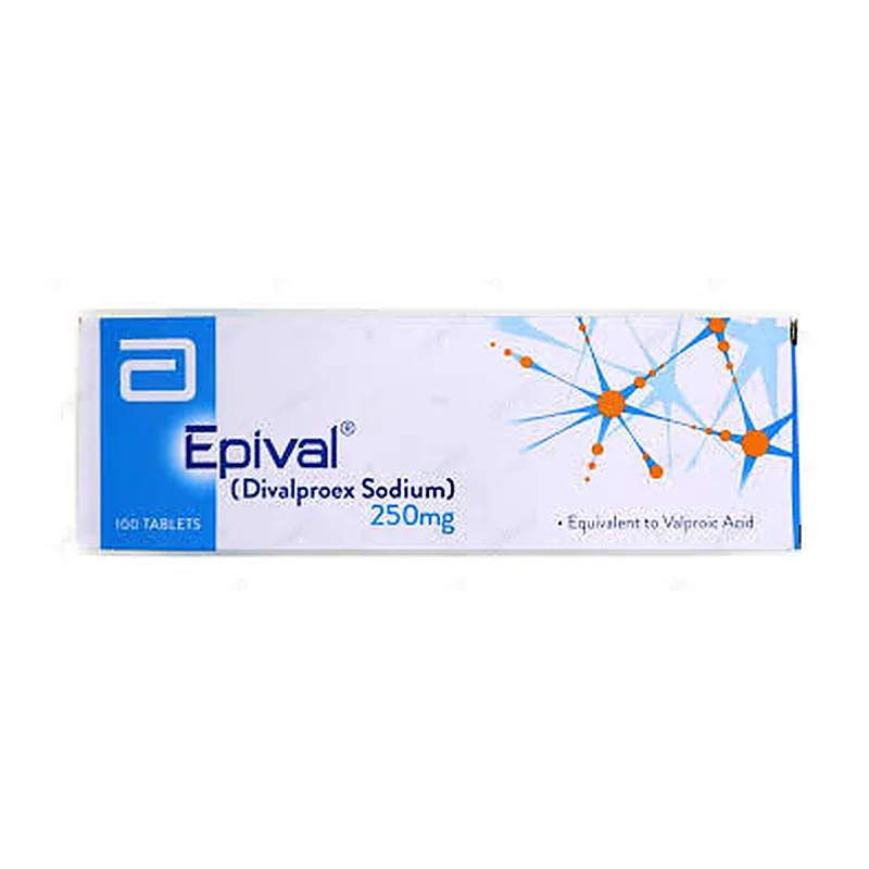 Epival (500Mg) 100 Tablets — authentic medicine packaging