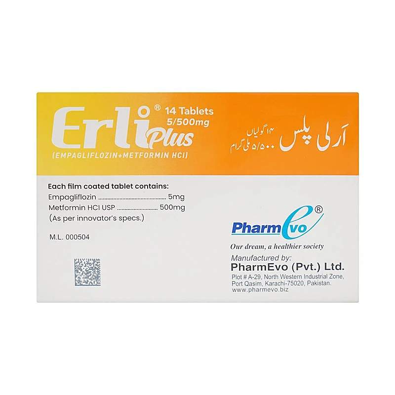 Erli (10Mg) 14 Tablets — authentic medicine packaging