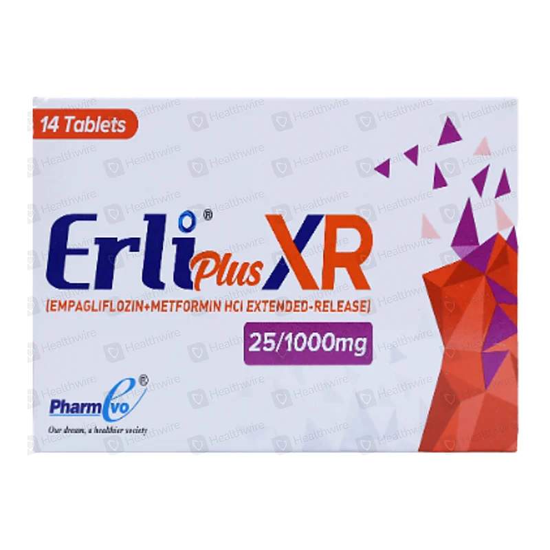 Erli (25Mg) 14 Tablets — authentic medicine packaging