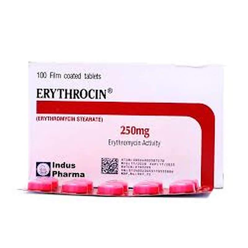 Erythrocin (250Mg) 100 Tablets — authentic medicine packaging