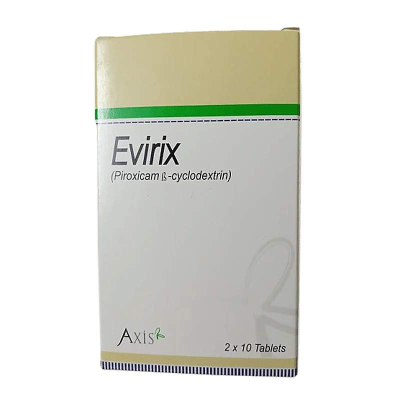 Evirix (20Mg) 20 Tablets — authentic medicine packaging