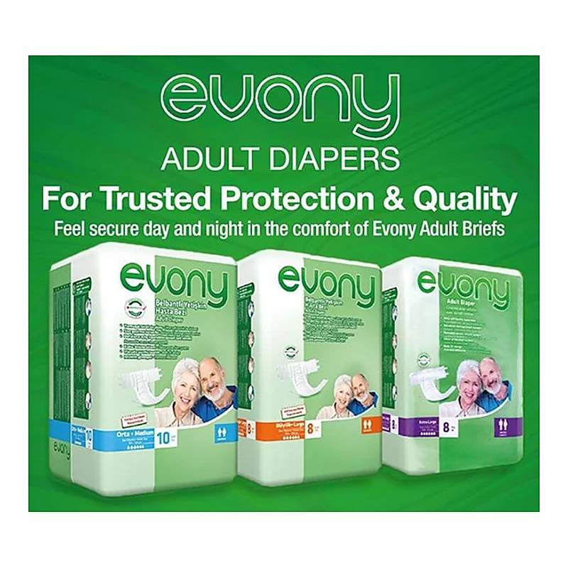Evony Adult Diaper X-Large — authentic medicine packaging