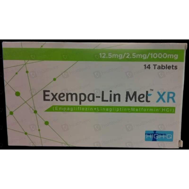 Exempa-Lin Met-Xr (12.5Mg/2.5Mg/1000Mg) 14 Tablets — authentic medicine packaging
