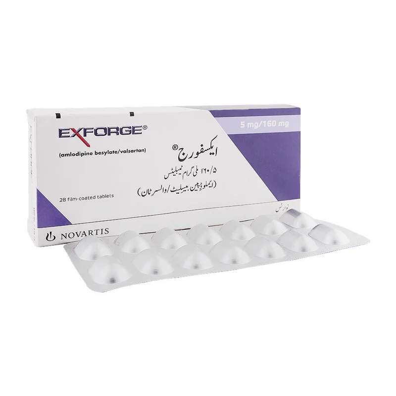 Exforge (5/160Mg) 28 Tablets — authentic medicine packaging