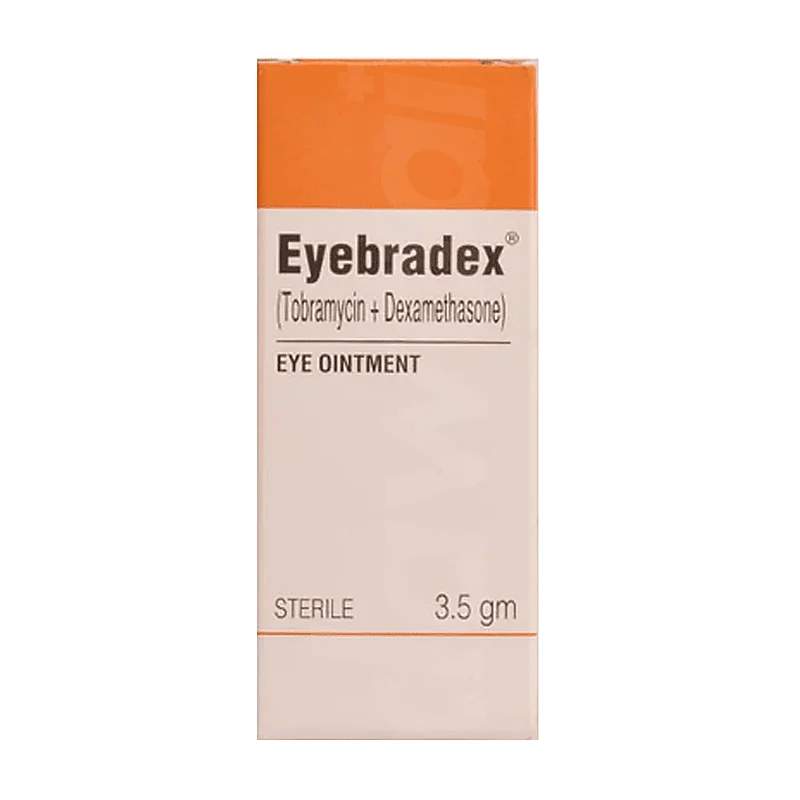 Eyebradex (0.1/0.3%) 3.5G Eye Ointment — authentic medicine packaging