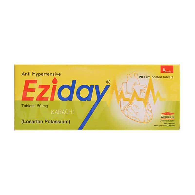 Eziday (25Mg) 20 Tablets — authentic medicine packaging