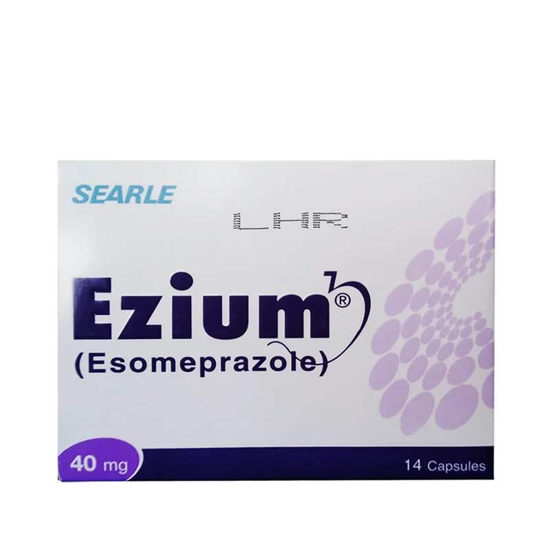 Ezium (40Mg) 14 Capsules — authentic medicine packaging