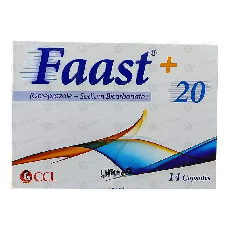 Faast (20Mg) 14 Capsules — authentic medicine packaging