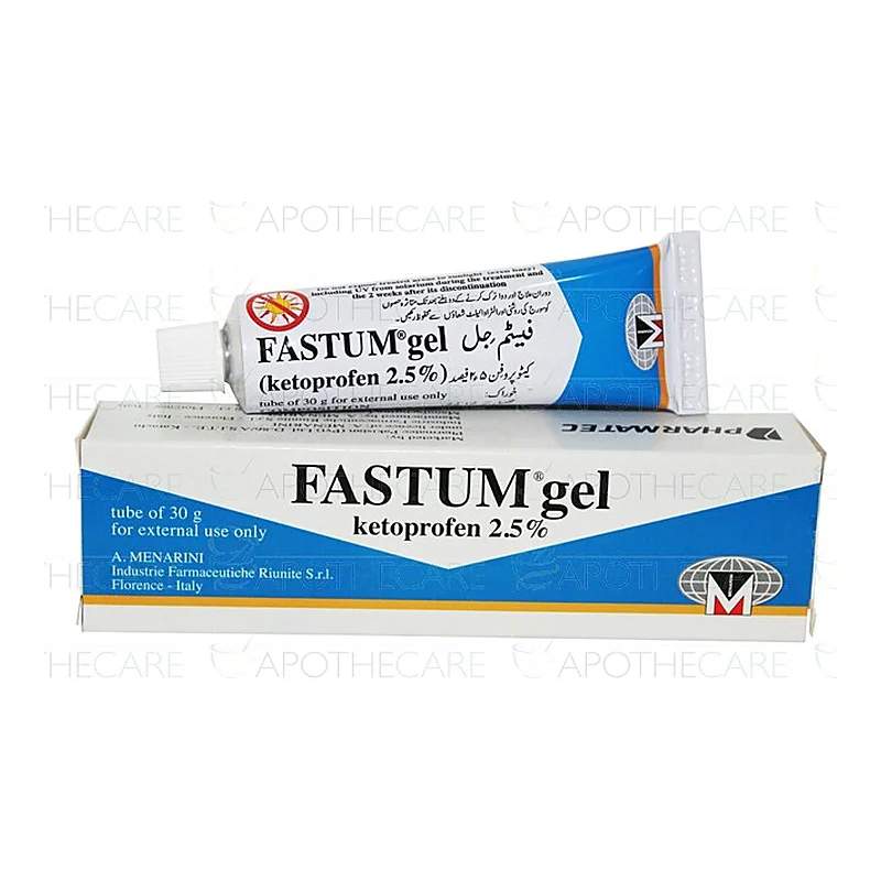 Fastum (2.5%) 50G Gel — authentic medicine packaging