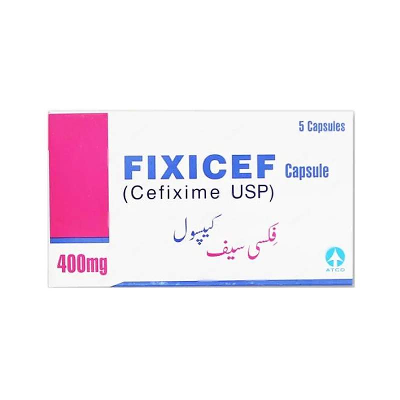 Fixicef (400Mg) 5 Capsules — authentic medicine packaging